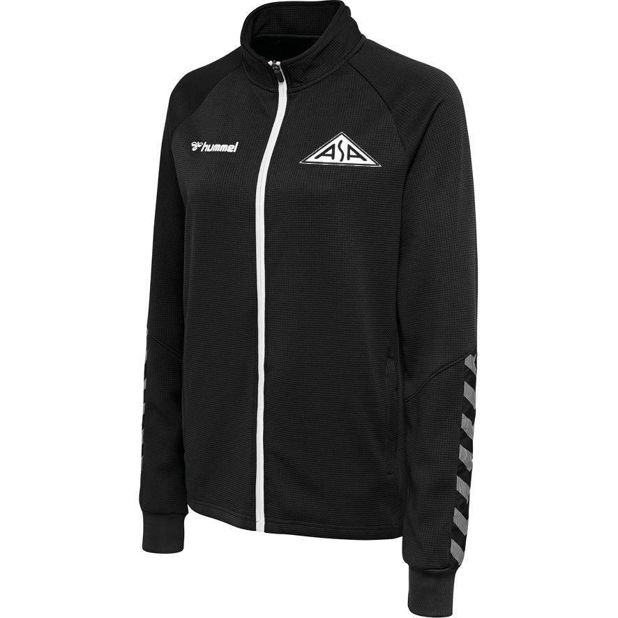 Full-zip træningsjakke med ASA klublogo