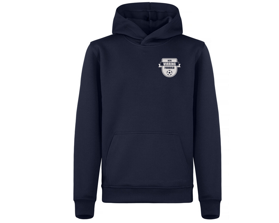 Junior hoodie med Virring Fodbold klublogo
