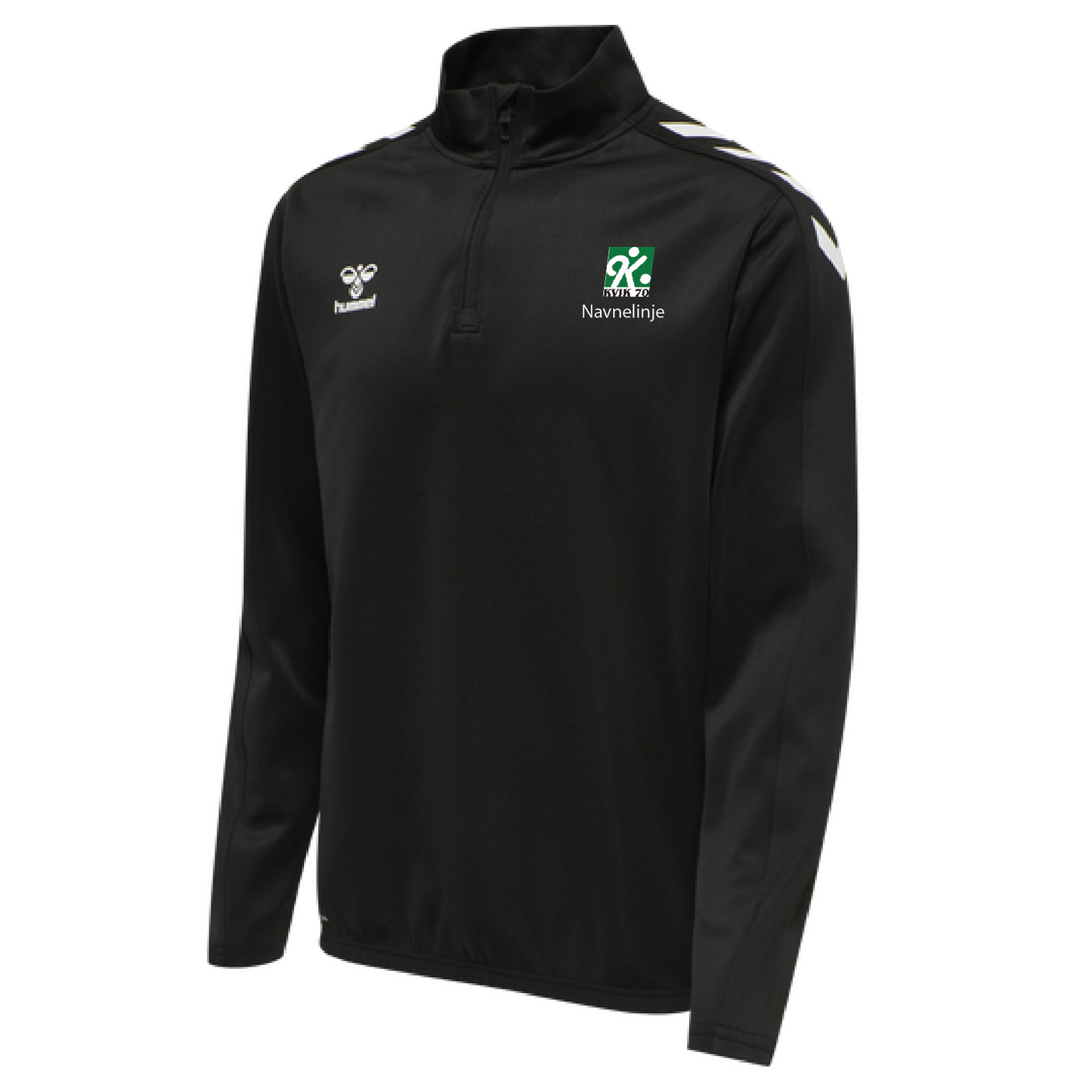 Half Zip Sweatshirt med KVIK70 klublogo