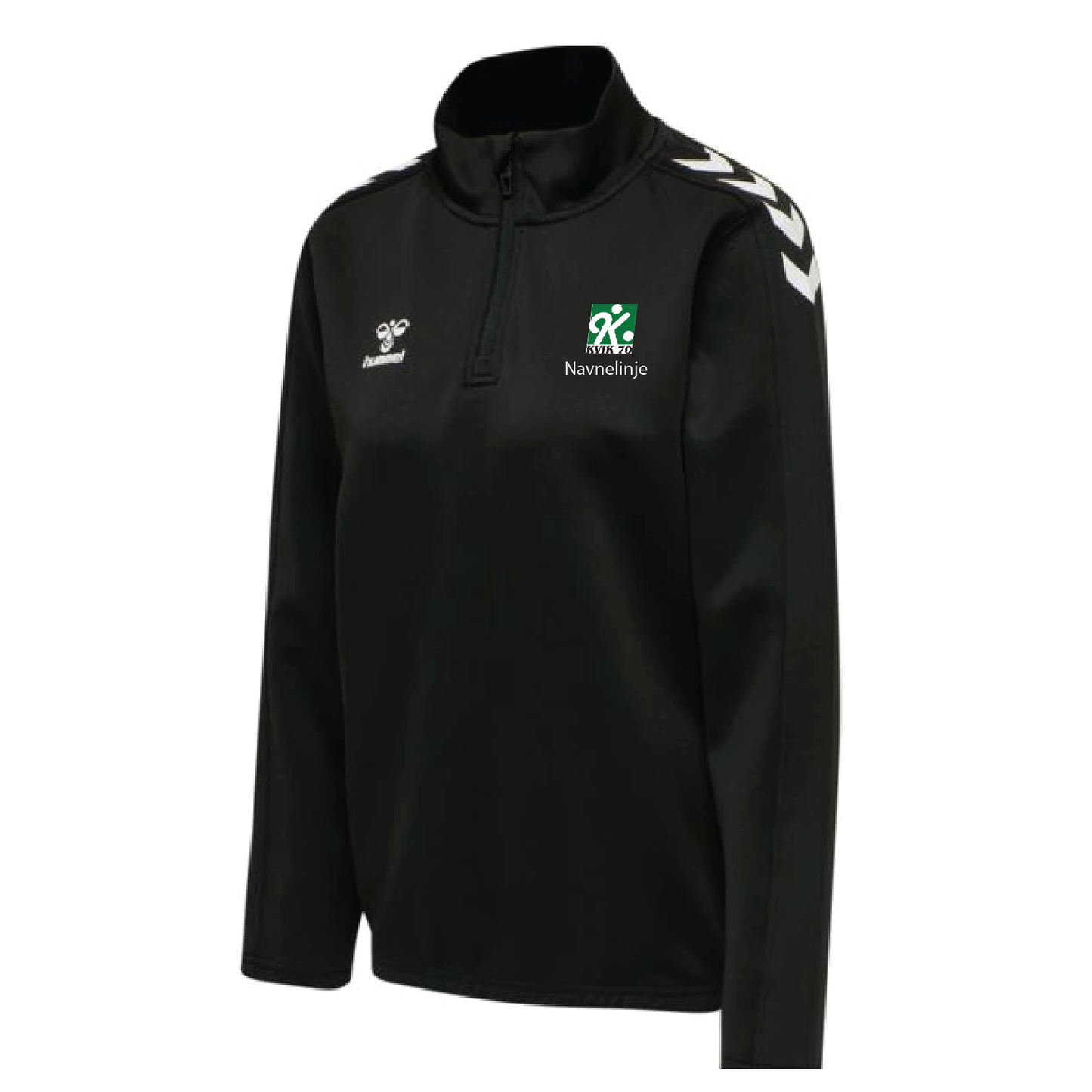 Half Zip Sweatshirt med KVIK70 klublogo