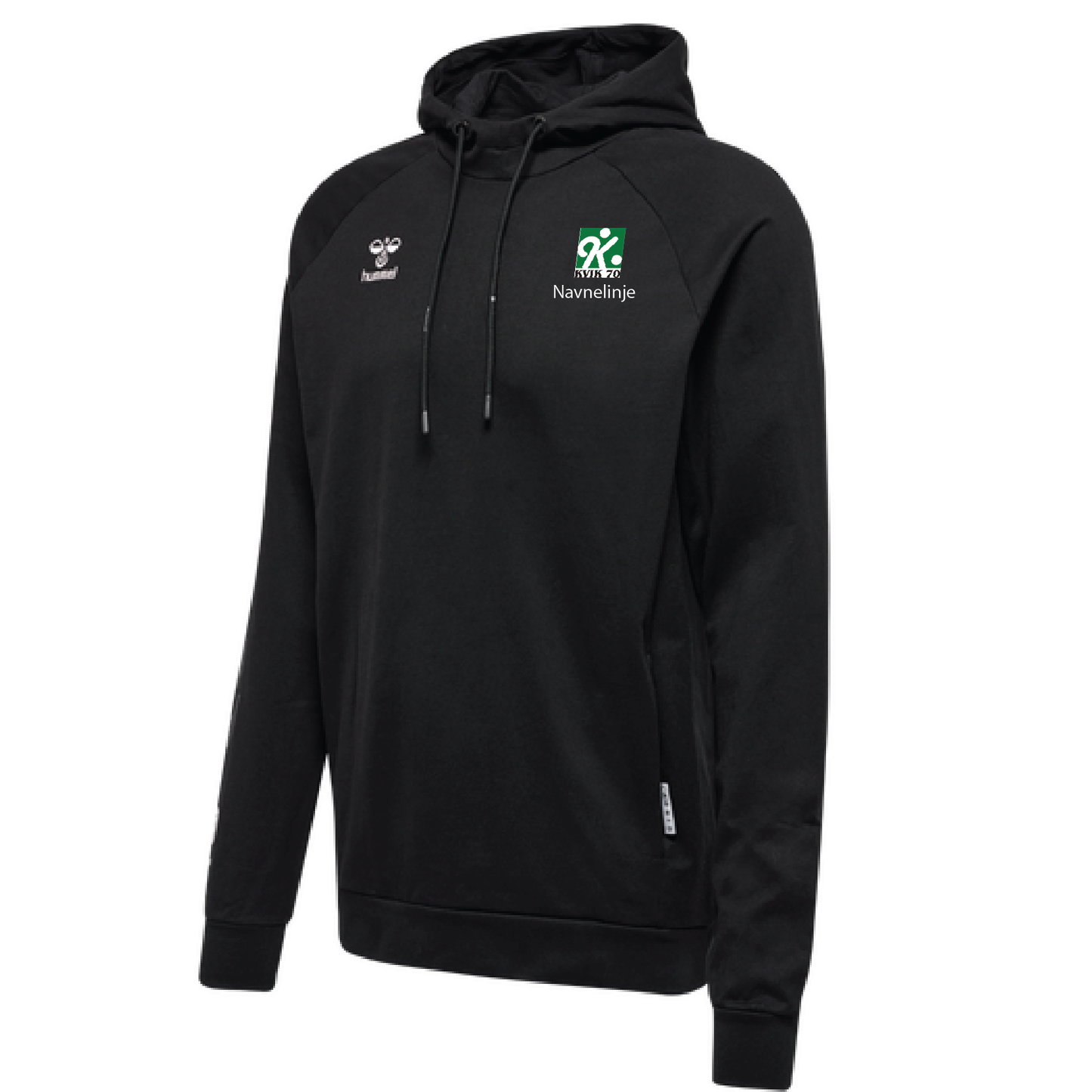 Hoodie med KVIK70 klublogo