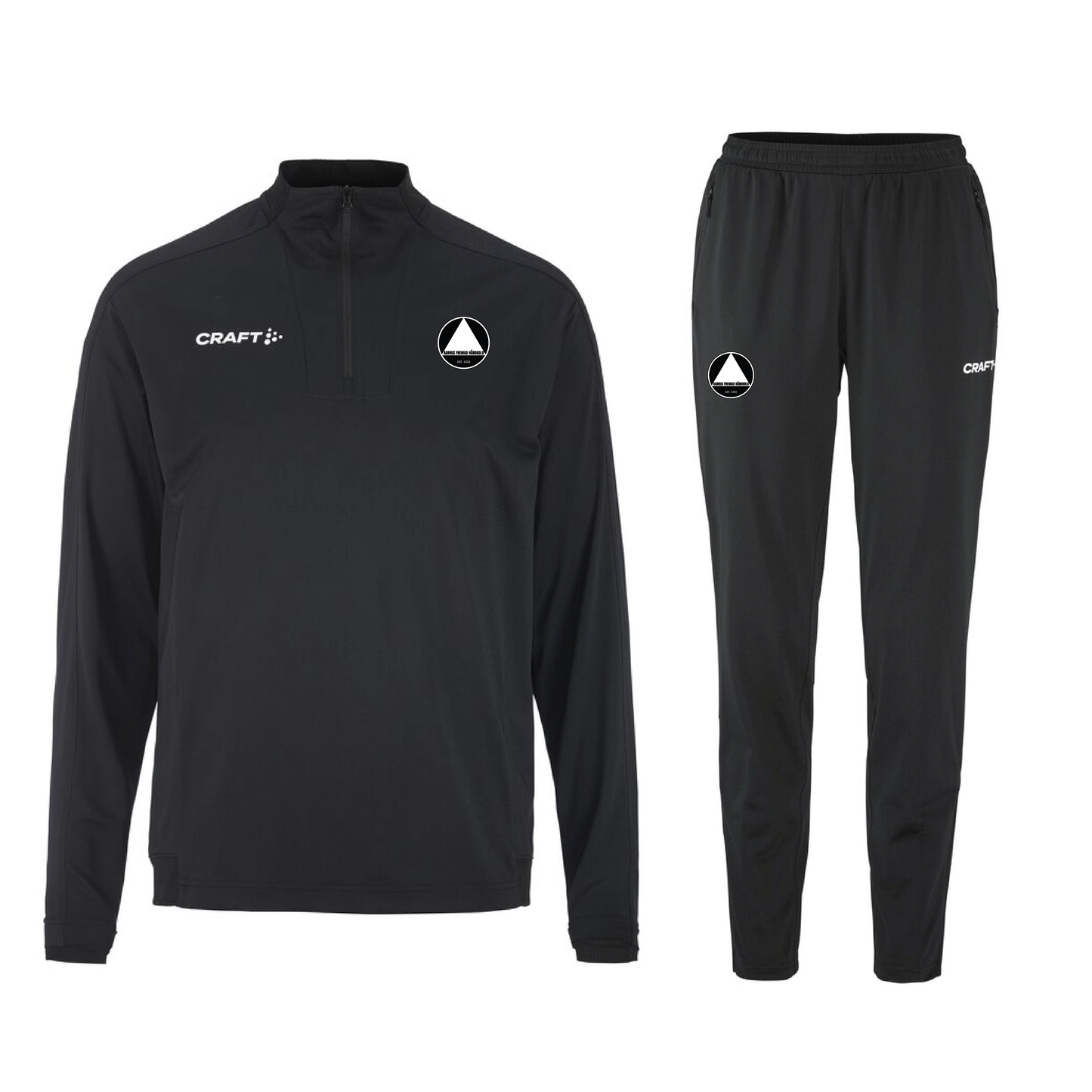 Træningsdragt med half zip - kampagnepris