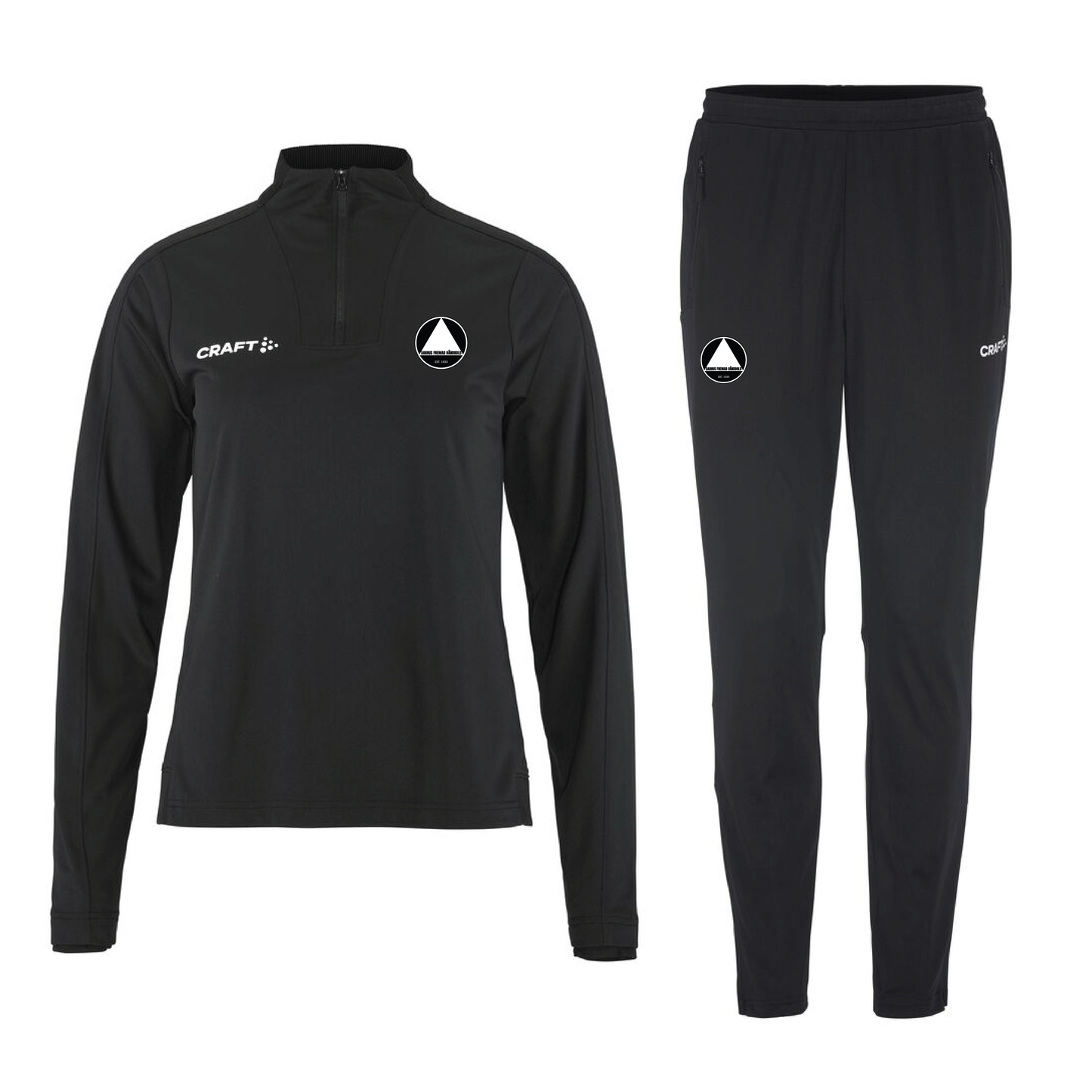 Træningsdragt med half zip - kampagnepris