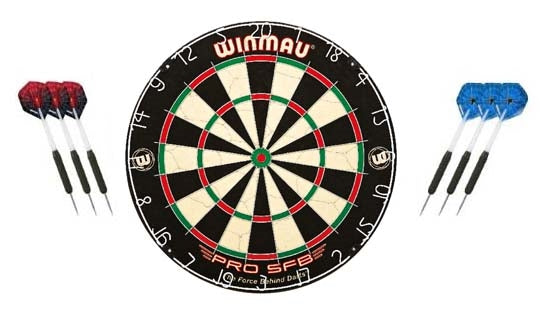 Winmau dart starter sæt Pro SFB skive inkl. 2 sæt pile