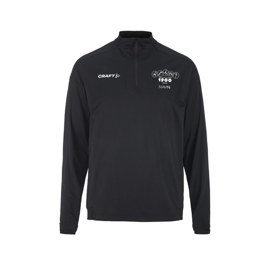 Træningstrøje med half zip og Aarhus 1900 klublogo