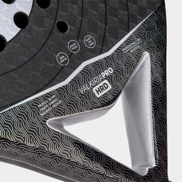 PADEL VALKIRIA PRO HRD BLACK GRAY