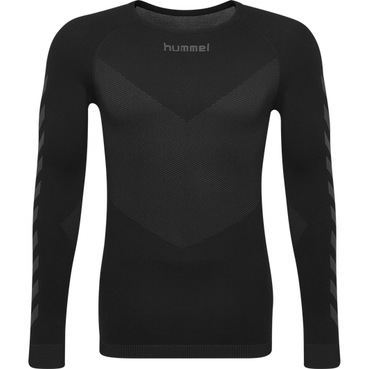 Sømløs Hummel trøje med lange ærmer og tætsiddende, elastisk pasform