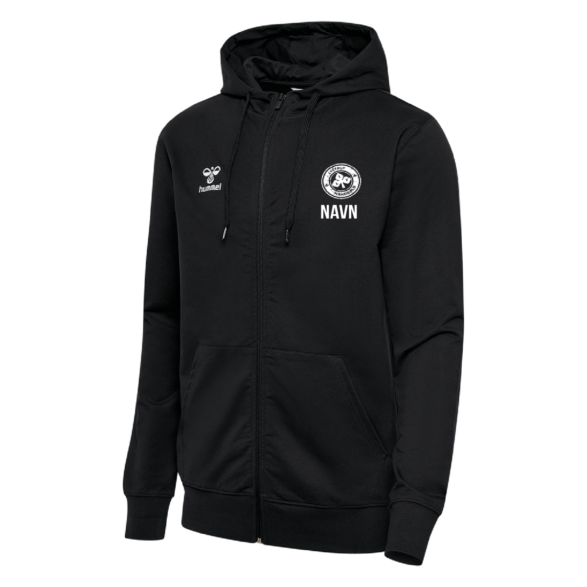 Træner - Zip-Hoodie med Lystrup Håndbold logo