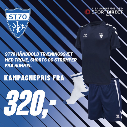 ST70 håndbold træningssæt med trøje, shorts og strømper