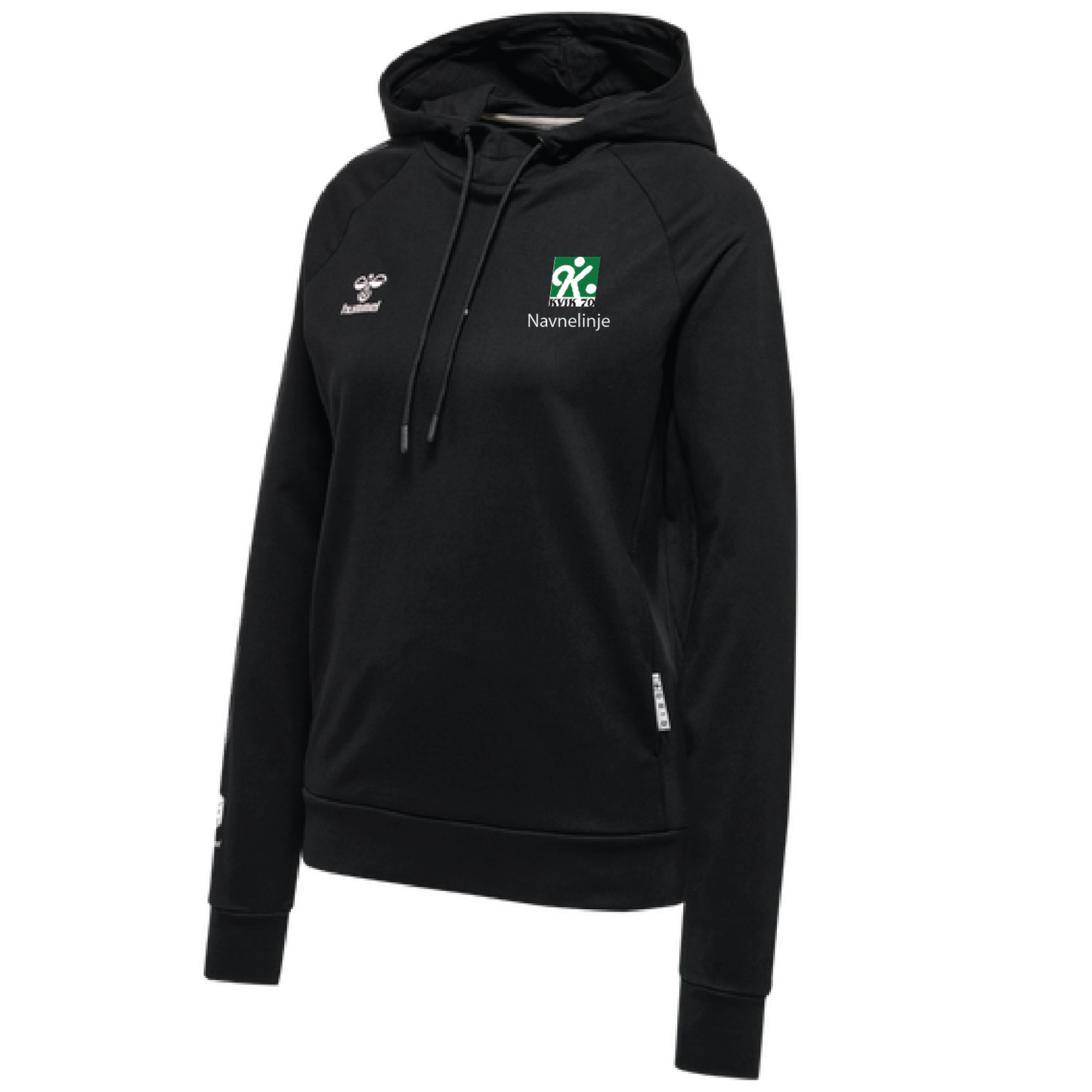Hoodie med KVIK70 klublogo