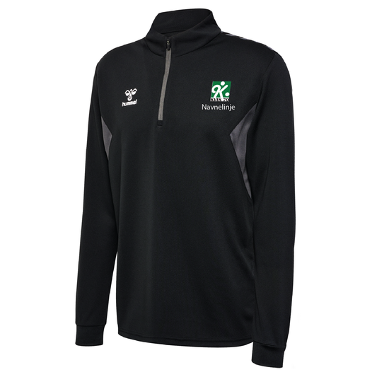 Half-zip med KVIK70 klublogo