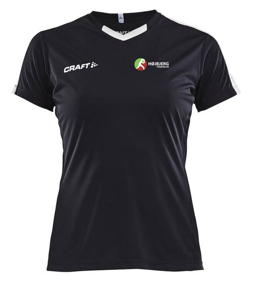 Højbjerg Tennisklub trøje med klublogo sort model