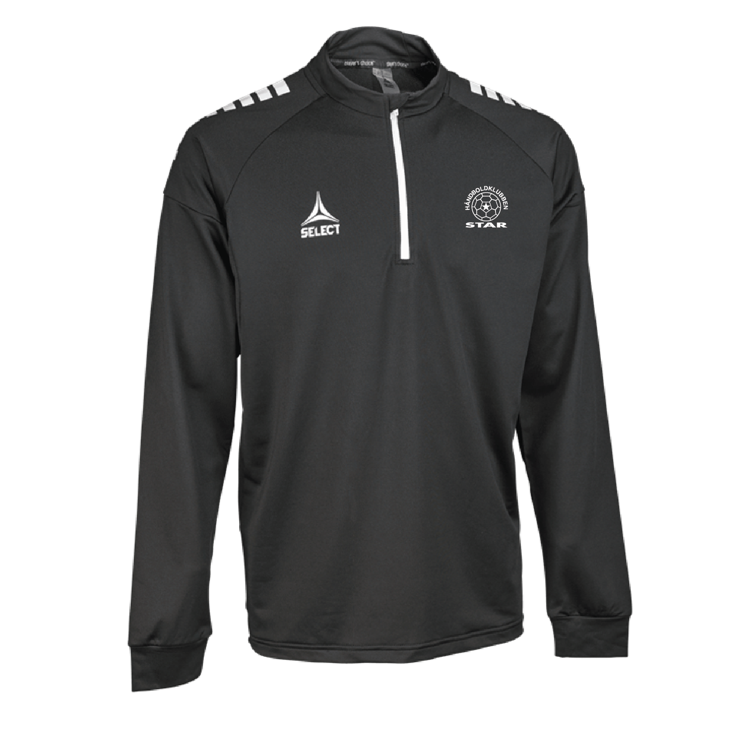 Træningssweatshirt 1/2 lynlås med HK STAR klublogo