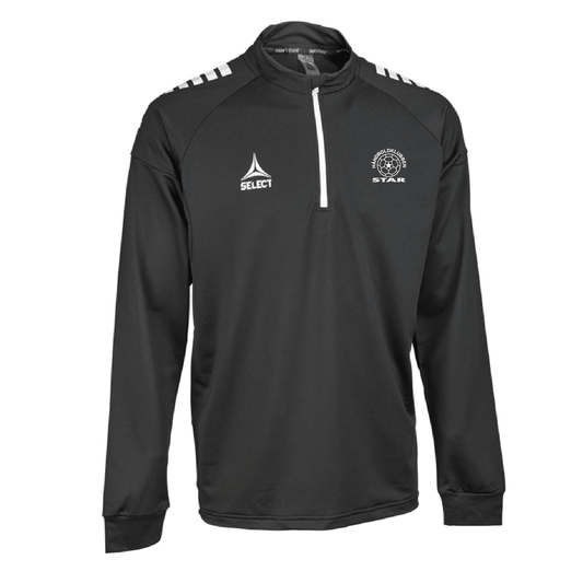 Træningssweatshirt 1/2 lynlås med HK STAR klublogo