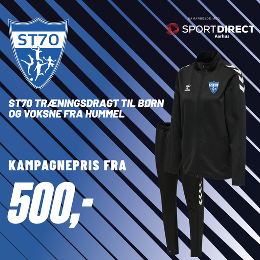 ST70 træningsdragt med klublogo og navn