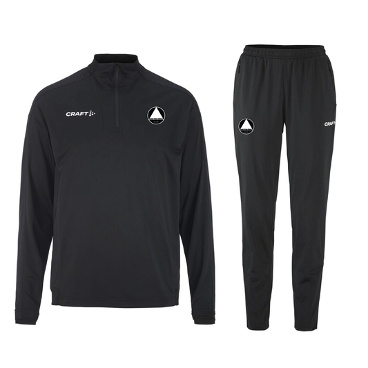 Træningsdragt med half zip - kampagnepris